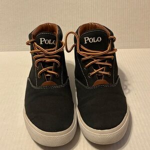 Ralph Lauren Polo Canvas and Leather Zale High-Top Sneakers - Men’s 8D